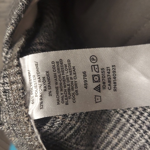 LOFT Julie Trouser In Black and White Plaid 10 - Picture 12 of 13